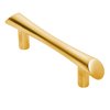 Wisdom Stone Corba Cabinet Pull, 76mm 3in Center to Center, Brushed Gold 412976GB